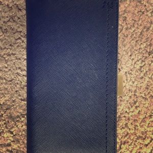 Zac posen dark blue wallet